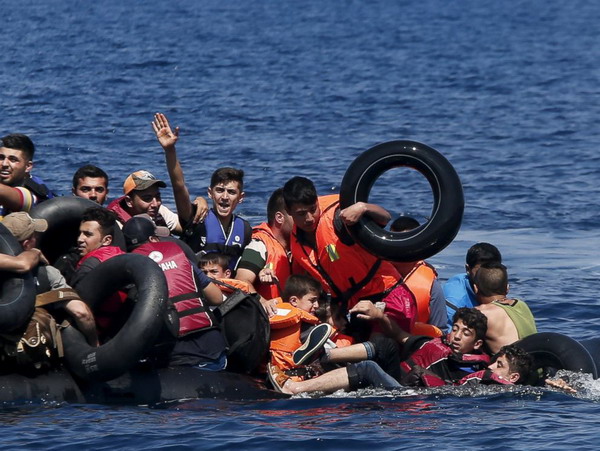 Vluchtelingen bij Griekenland